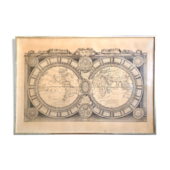 Planisphere on leather