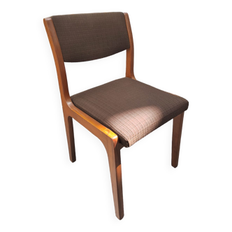 Chaise vintage style scandinave marron