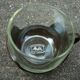 6 Melika coffee cups, brown glass and plastic, vintage 1970s