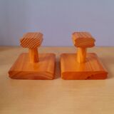 Pine coat hooks