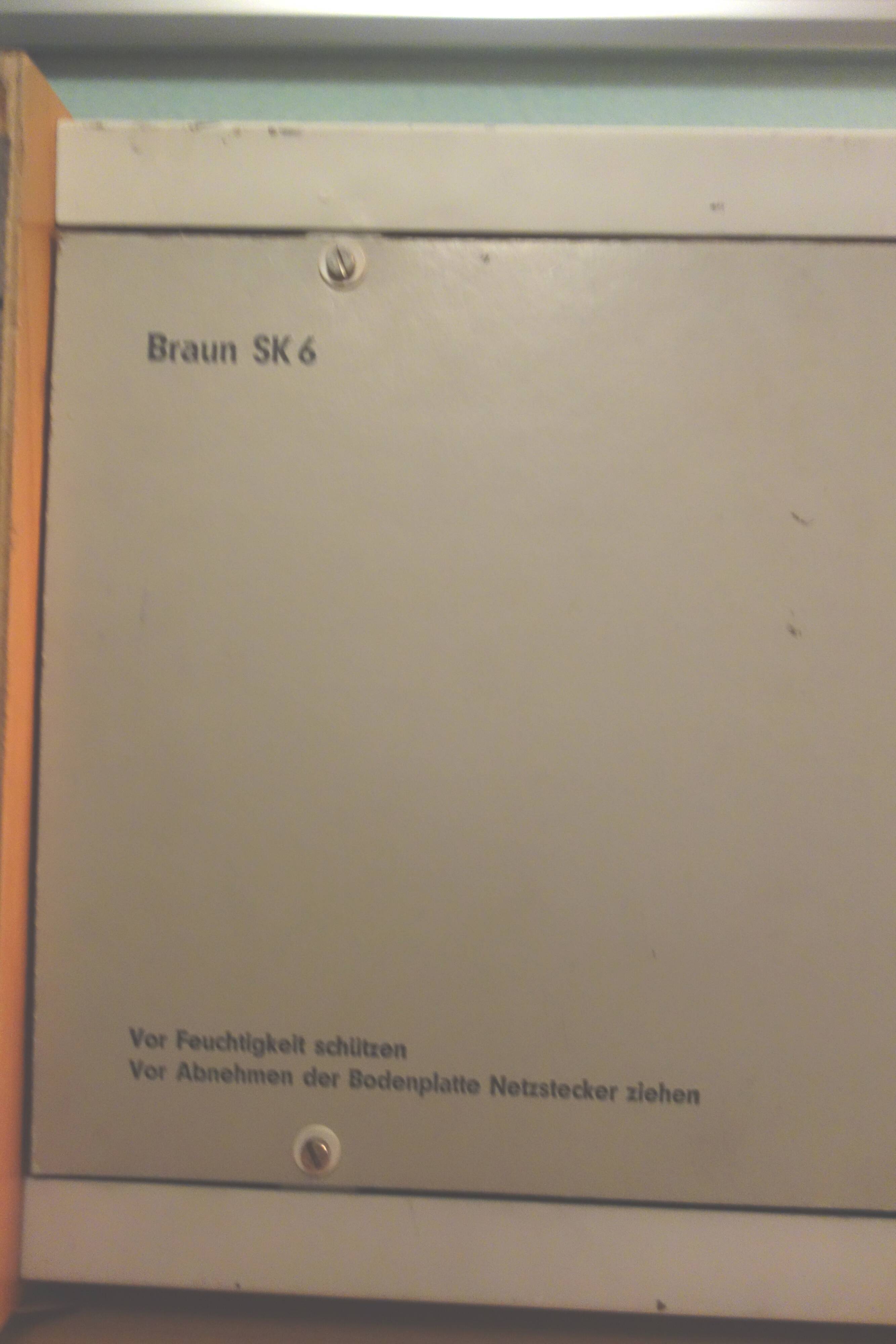 Braun SK6 radio and record player 1961