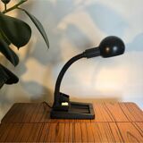 Black table lamp with compartments
