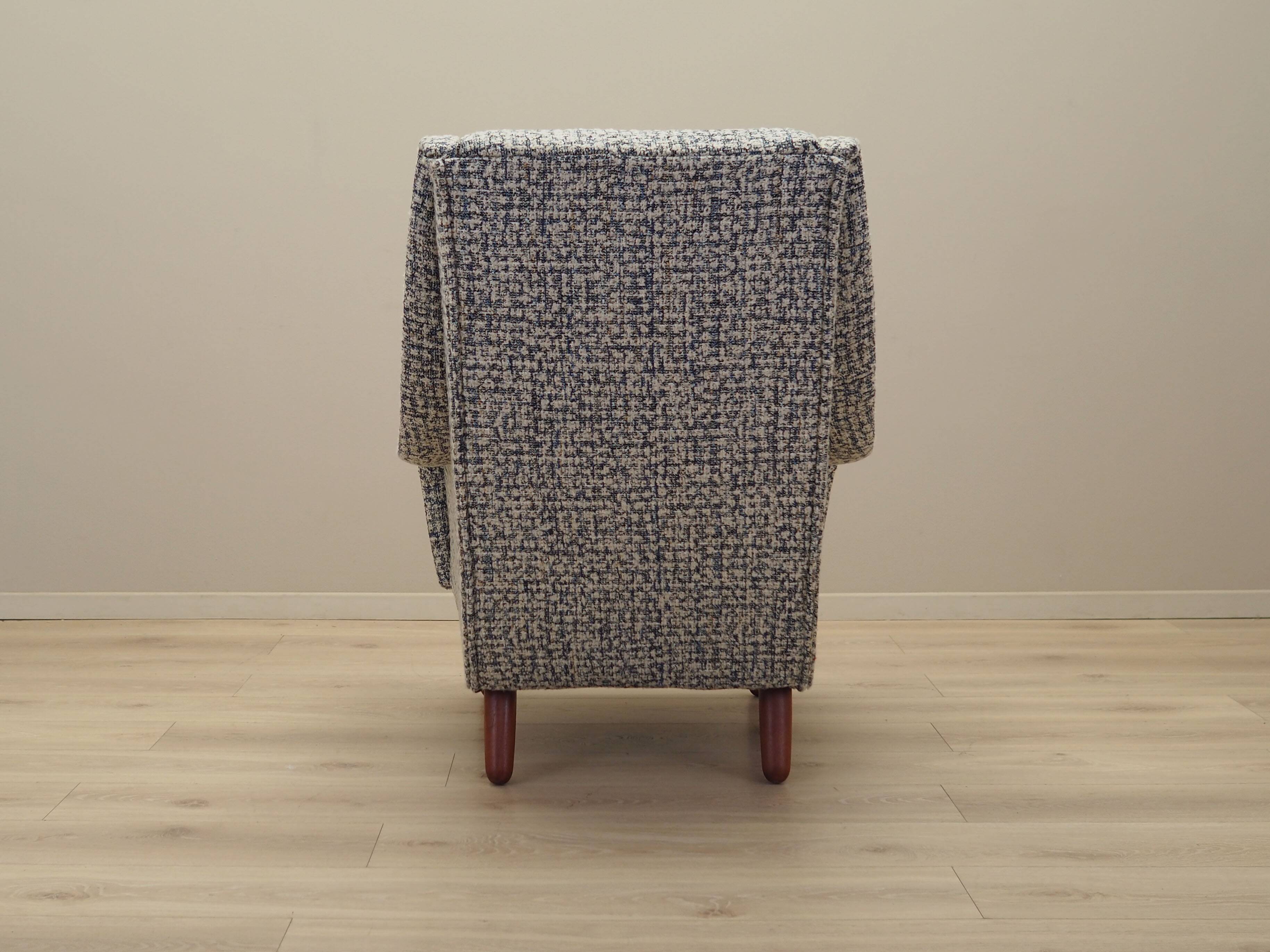 Fauteuil lounge, design danois, années 1970, production : Danemark