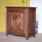 Wooden furniture with 1 door, jam cupboard, storage furniture, interior decor.