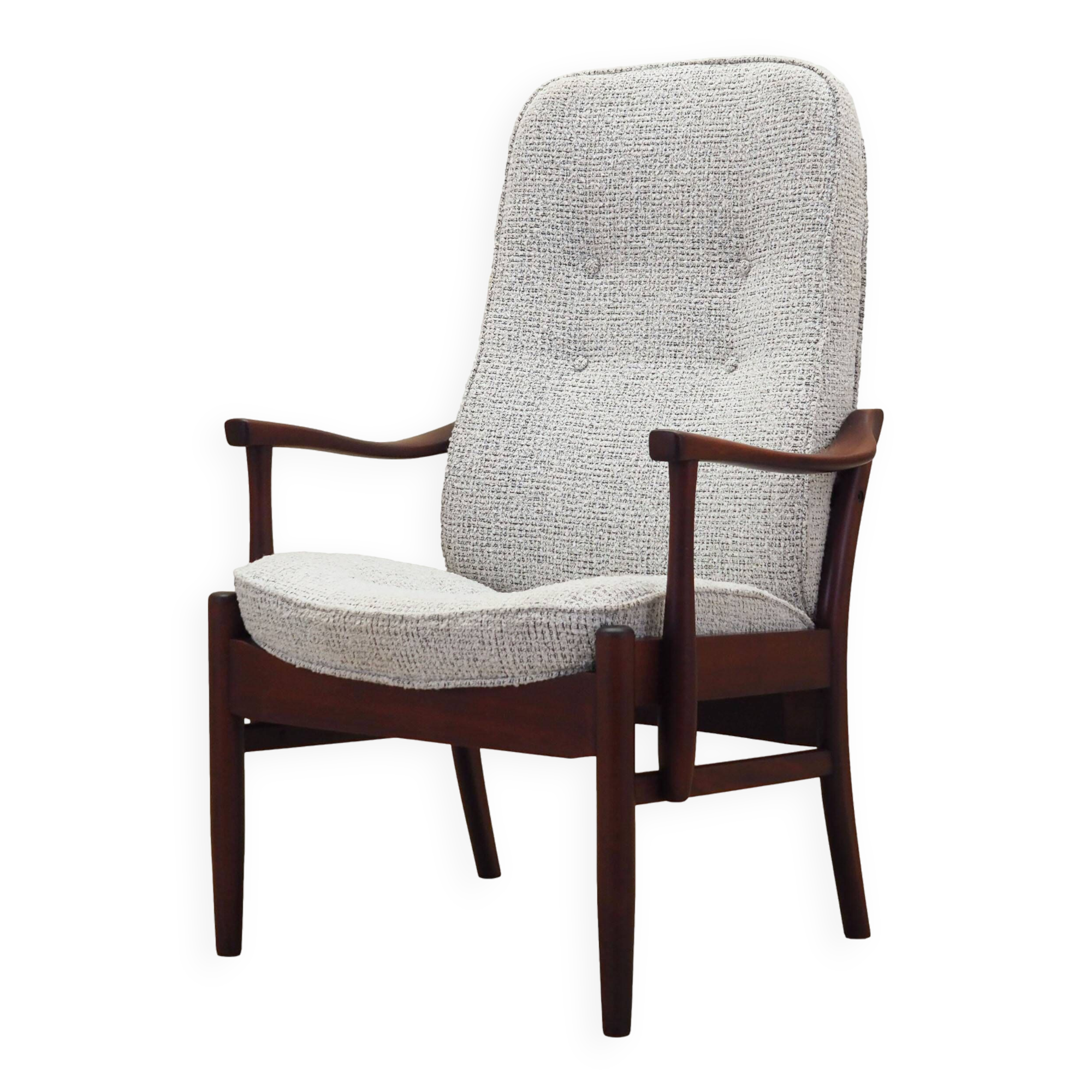 Beech armchair, Danish design, 1970s, manufacture: Farstrup Møbler