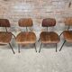 Set de 4 chaises  vintage Se 68 par Egon Eiermann pour Wilde+Spieth 1950"
