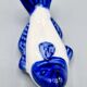 Set of 11 vintage blue and white porcelain fish knife rests.