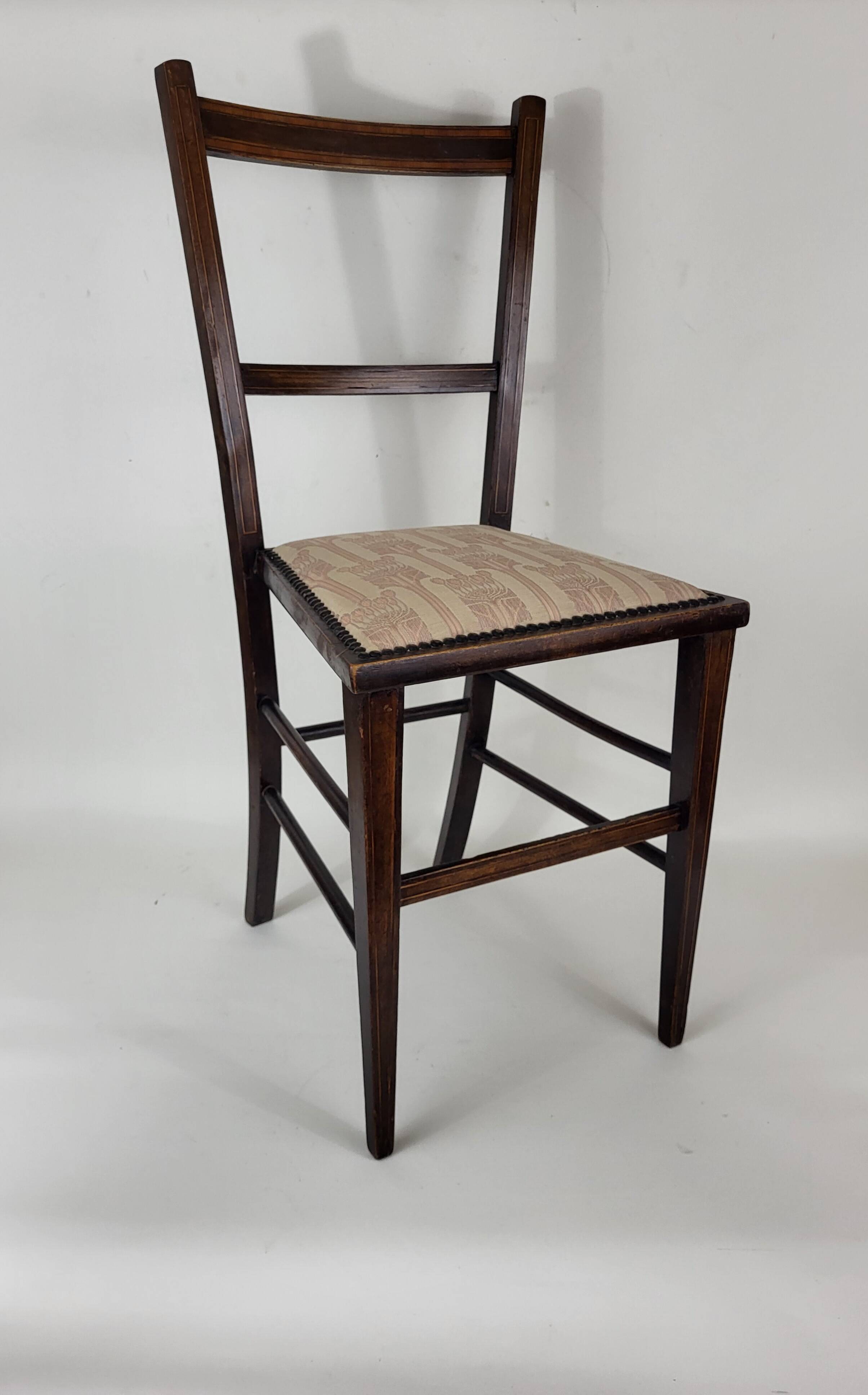 Pair of art nouveau english style chairs