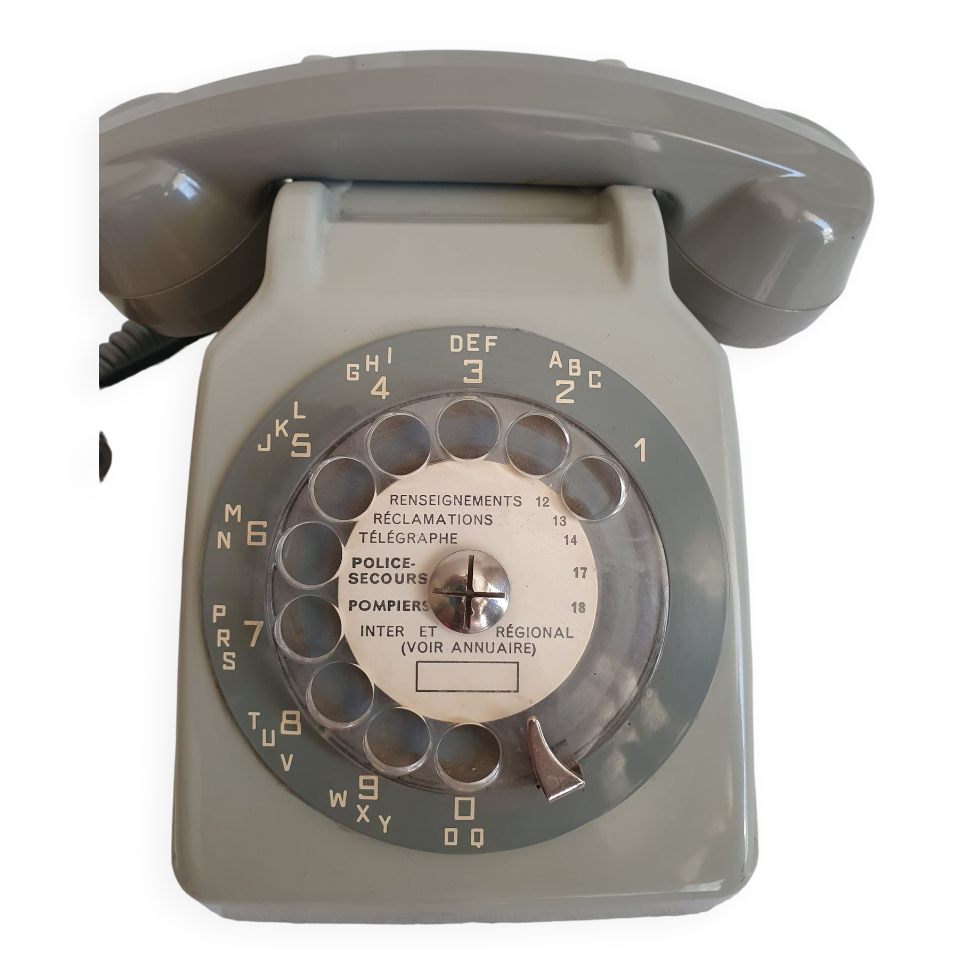 Vintage phone SOCOTEL S 63 grey