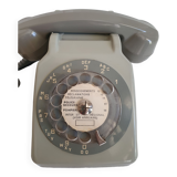 Vintage phone SOCOTEL S 63 grey
