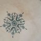 Gien Iron Earth opaque porcelain plate Florentine model diam 23.5 cm