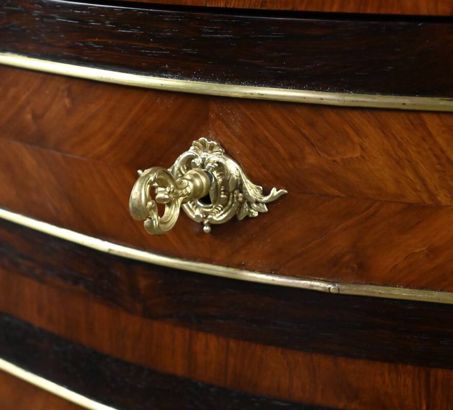 Secretary in precious wood marquetry, Napoleonic III period – Mid 19th century