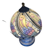 Vintage metal and glass lamp