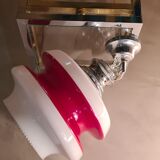 Pendant lamp 1960 to 70 in opaline 2 colors, 30x40