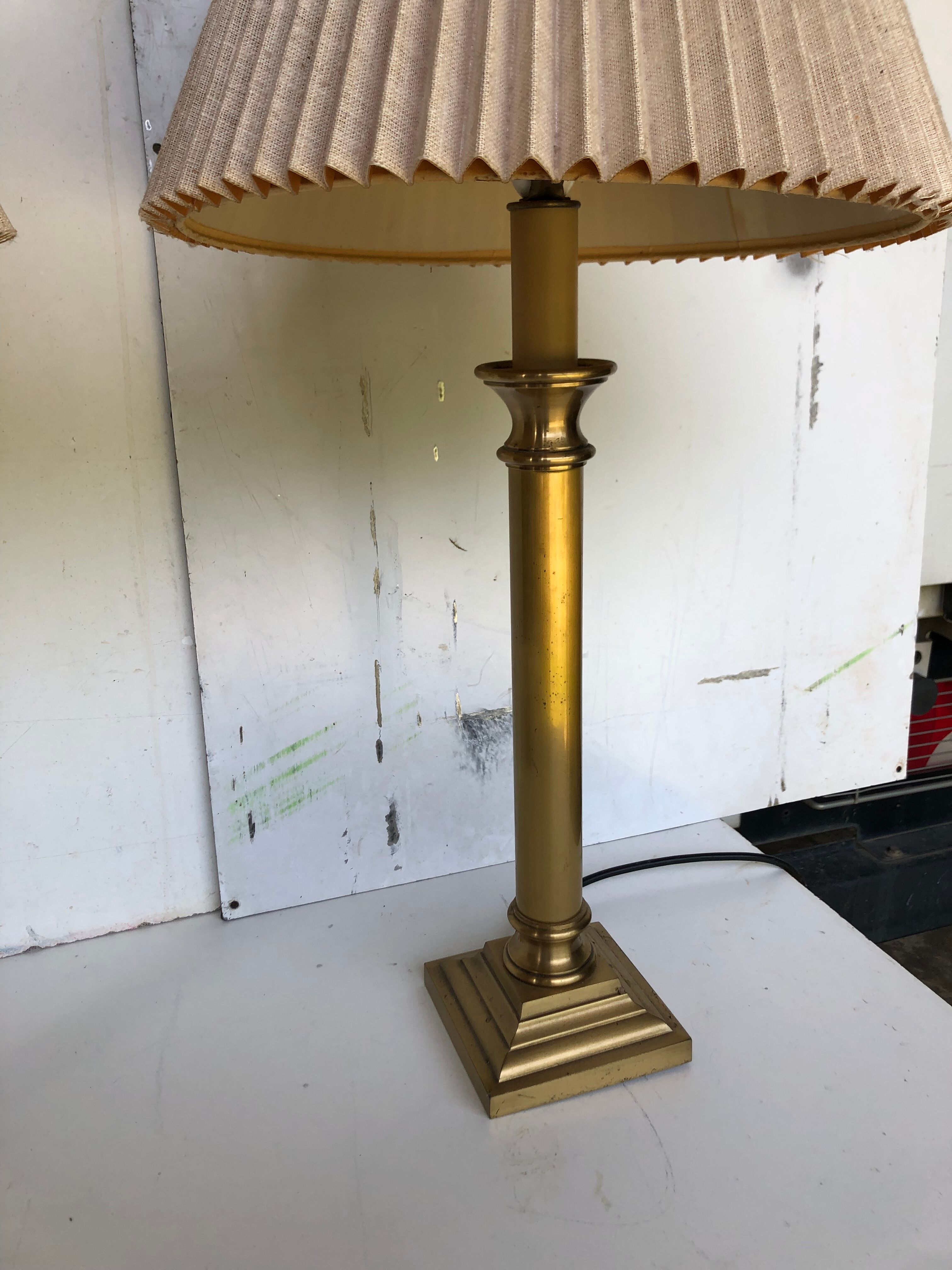 Solid brass lamp