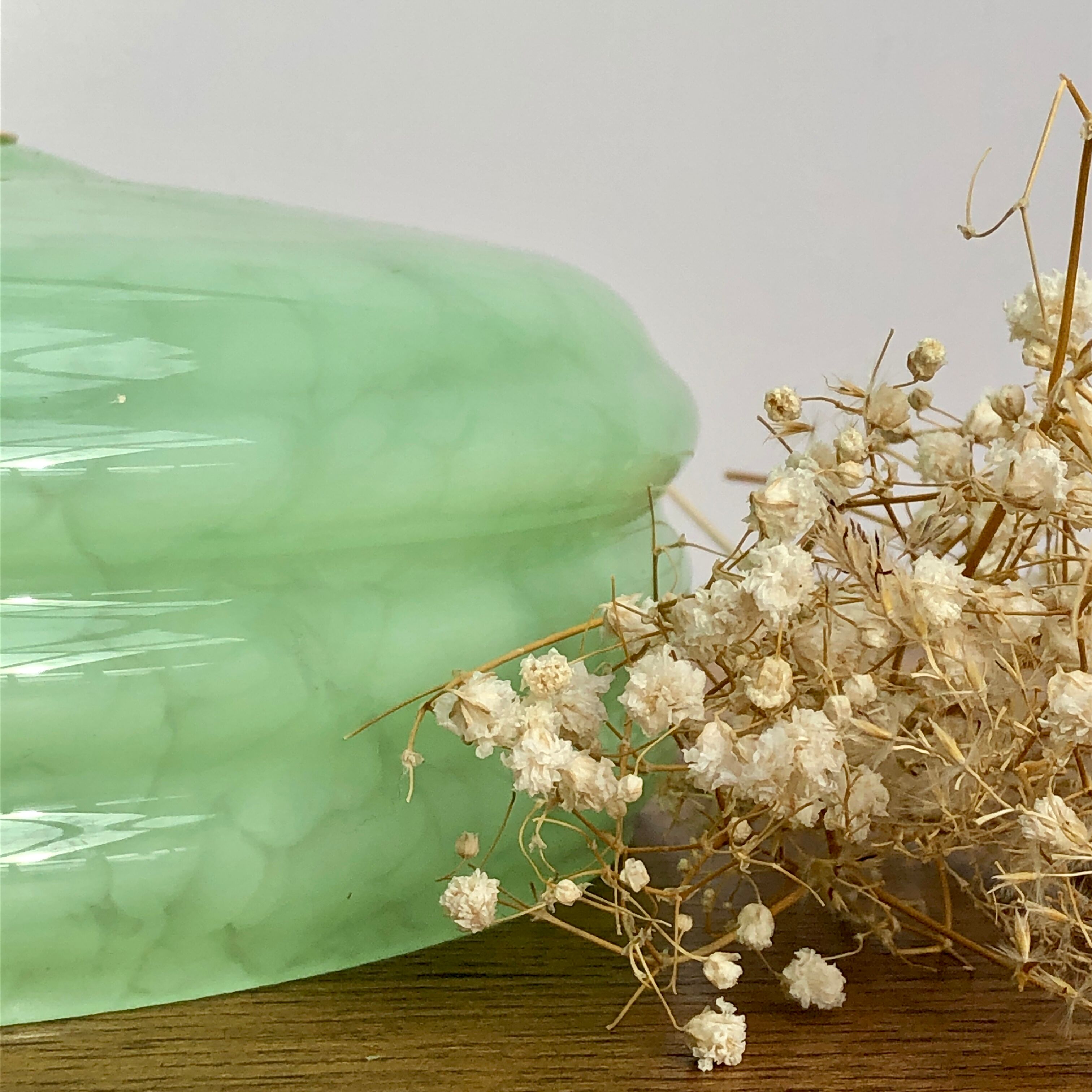 Clichy mint glass abt-day sconce