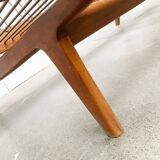 Mid-century minimalist teak canapé by Orla Mølgaard Nielsen for France & Søn / France & Daverkosen.