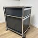 USM Haller wheeled cabinet in Anthracite Grey