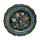 Ceramic plate hand decoration