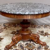 Charles x pedestal table in mahogany