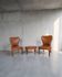 Ensemble de chaises d'appoint et tabouret pour pied, années 1950.