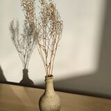 Decorative vase in beige ceramic