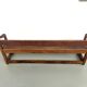 Pair of communal benches in solid oak, 1950s.