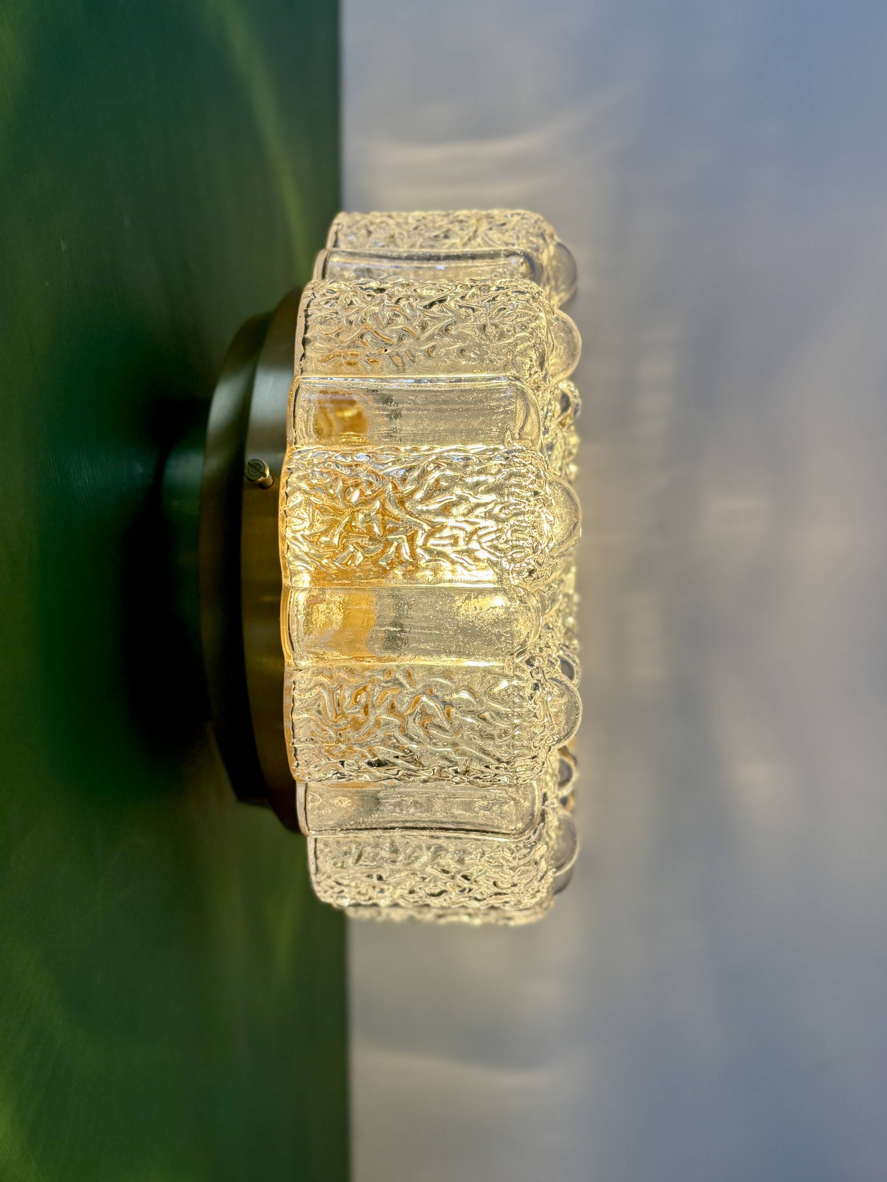 Vintage glass moulded globe wall/ceiling light.