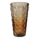 Vase jaune ambré en verre