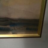 Watercolor "with vase of flowers"