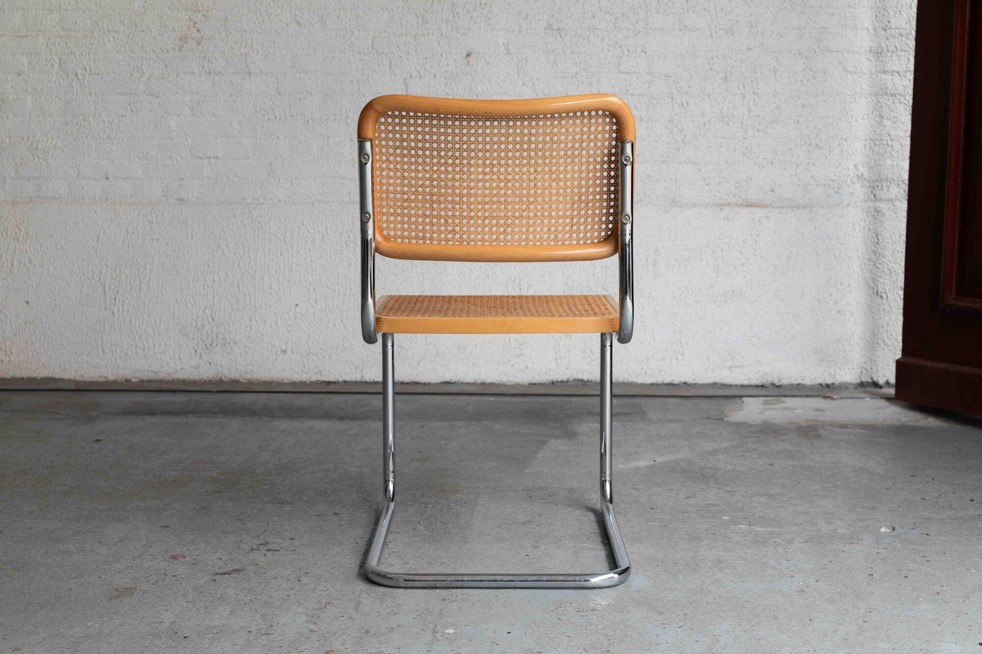 Set of 7 'Cesca' dining chairs by Marcel Breuer.