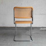 Set of 7 'Cesca' dining chairs by Marcel Breuer.