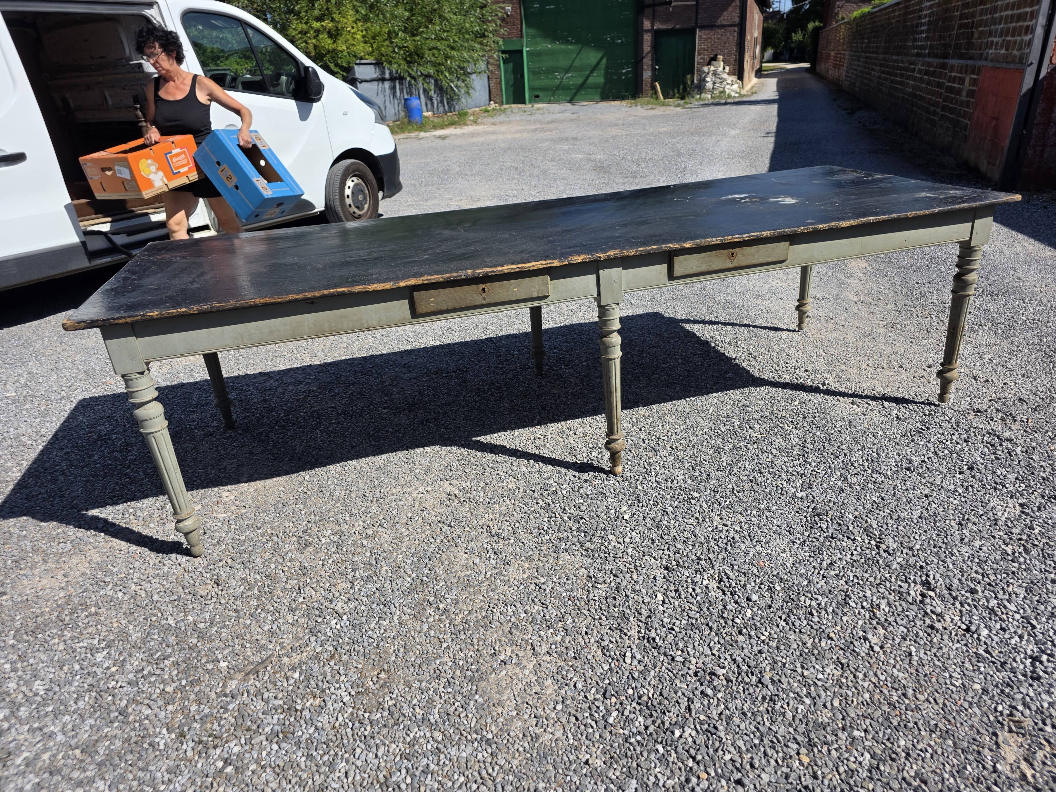 Old farmhouse table, 300 × 108cm