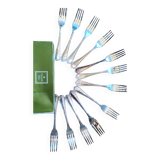 Lot de 12 fourchettes de table Christofle - modèle Spatours X 12