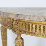 Console in gilded wood and Aleppo breccia marble. Circa 1780.