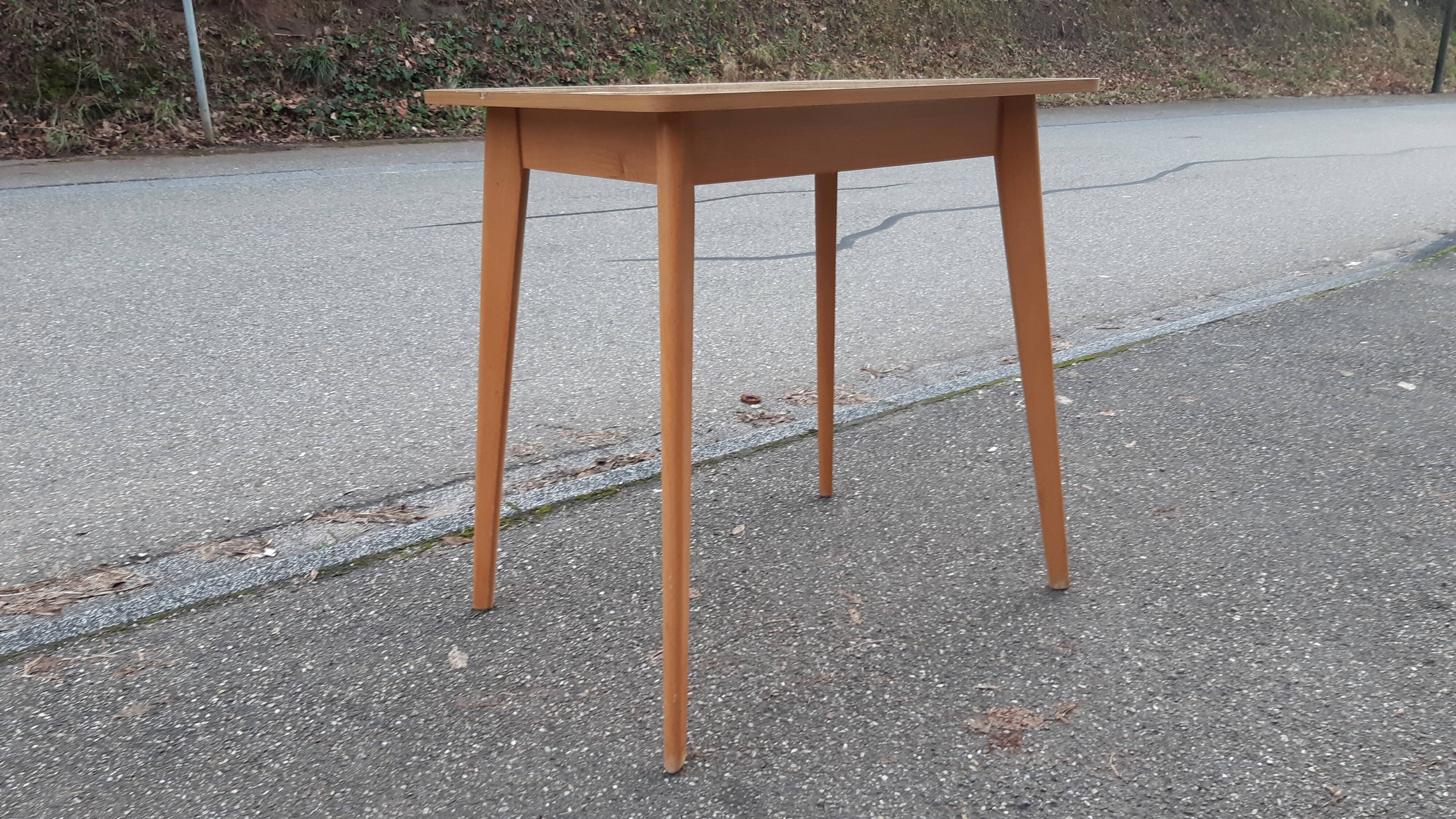Vintage bistro table and chair