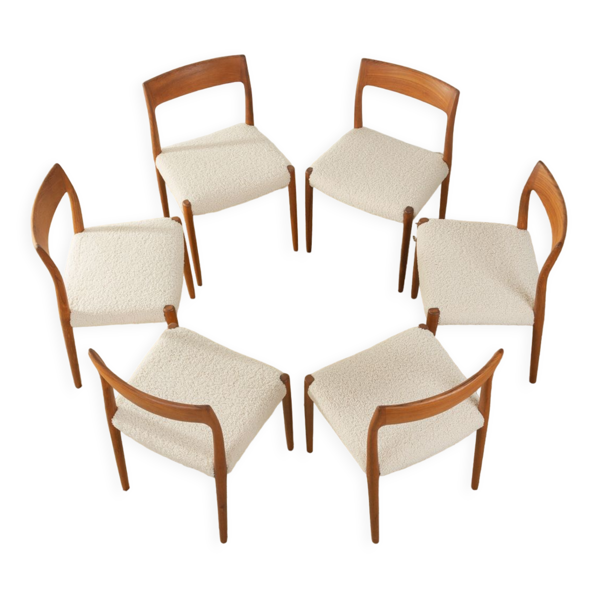 Chaises de salle à manger modèle 77 de Nils O. Møller