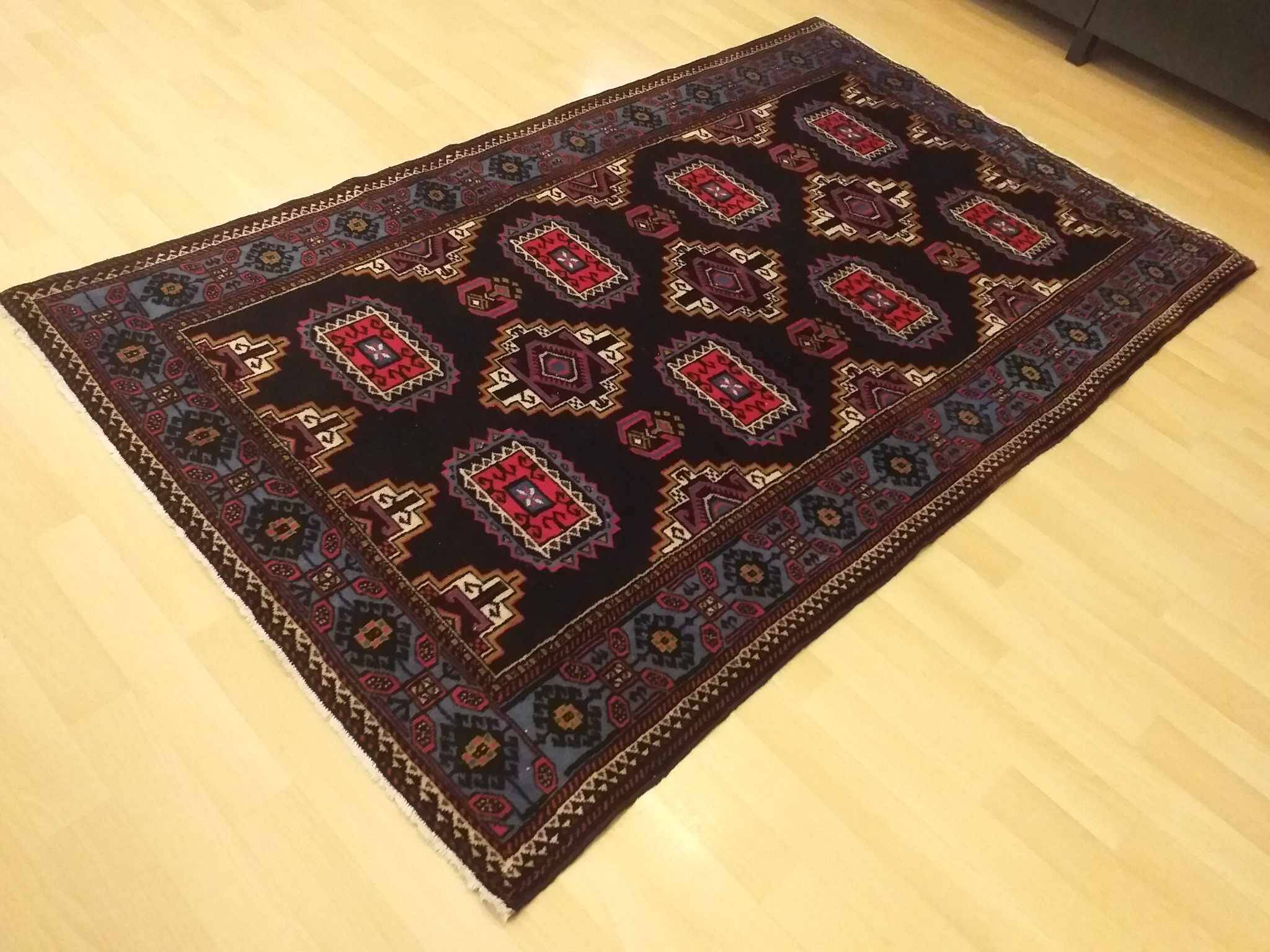 Handmade persian yalameh rug 204x124cm
