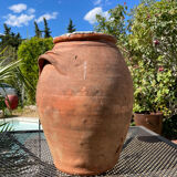 Ancient terracotta pottery jar