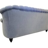 Vintage blue sofa / couch / settee