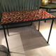 Red ceramic coffee table