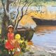 Tableau HST Post-Impressionist Poretskov "Girls by the Lake" + CAD