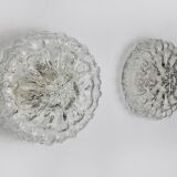 Pair of Bubbles sconces by Limburg, blown glass, Germany, 1960