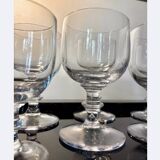 Large crystal beer or dessert glasses, 2 heights