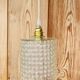 Vintage bubbled glass hanging lamp
