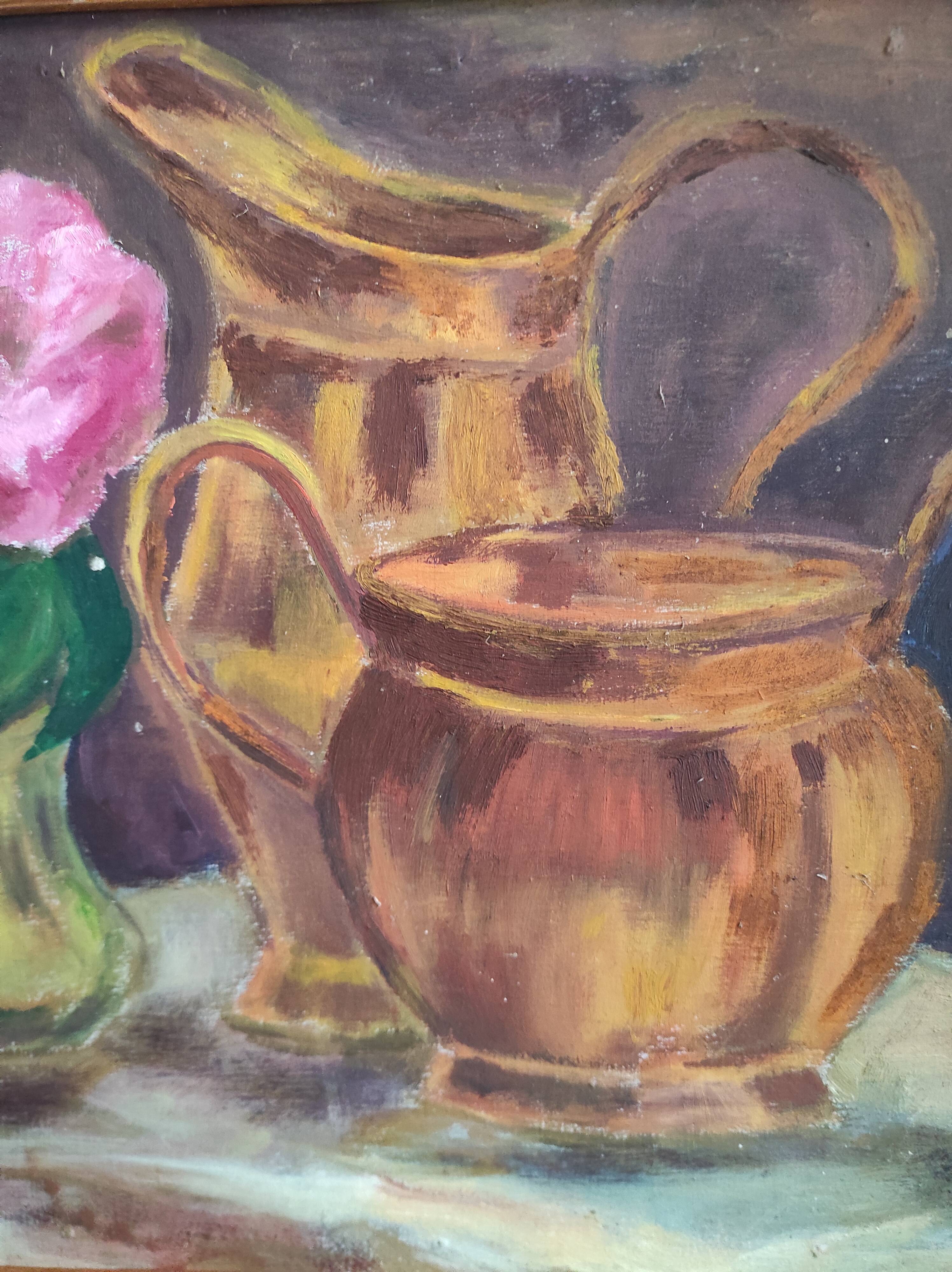 French vintage still life, signed Borde