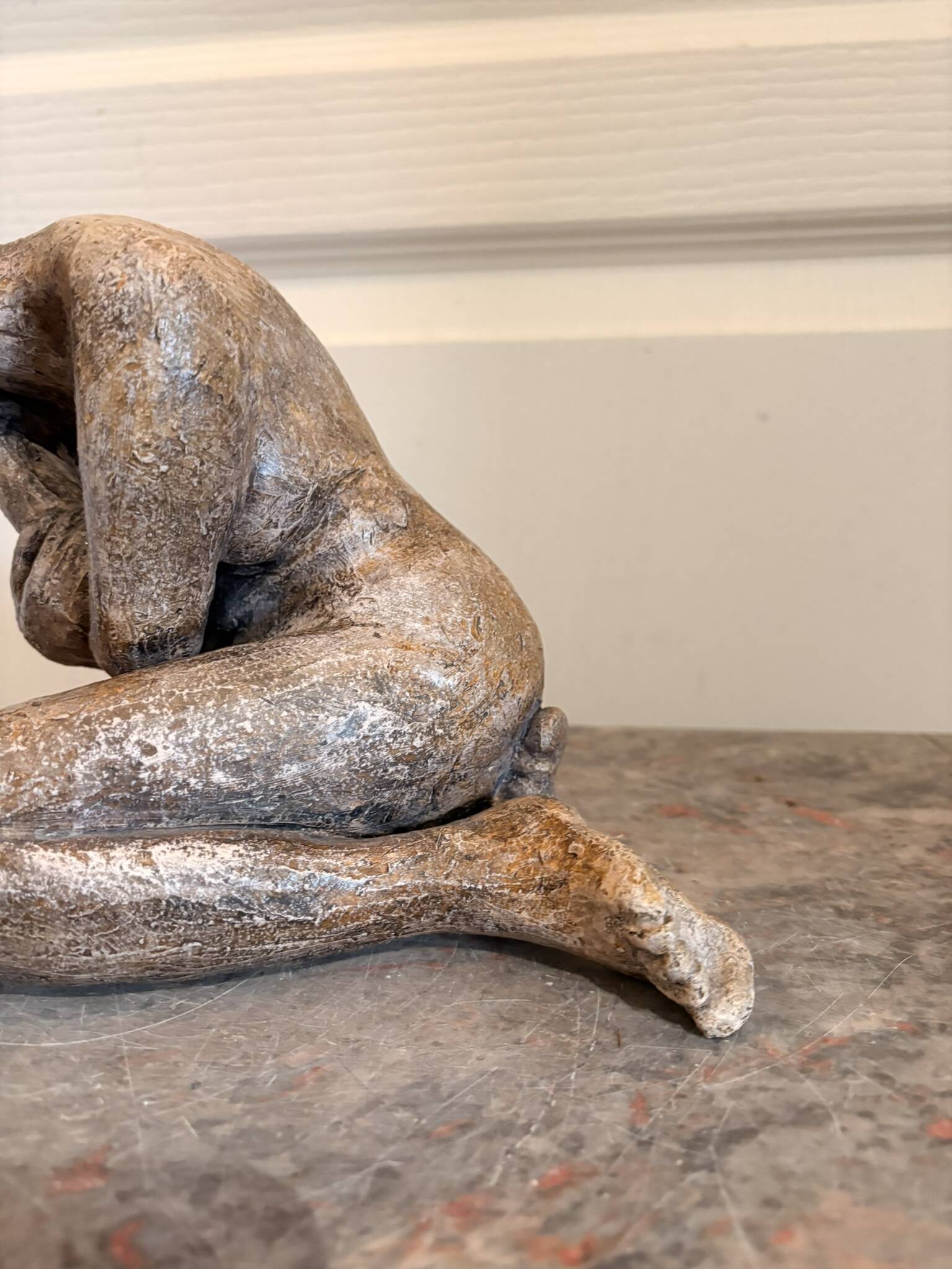 Sculpture Statue Terre Cuite Poterie Nu Féminin abstrait Femme Art Africain