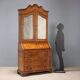 Antique trumeau in walnut, Italy, early 20th century.