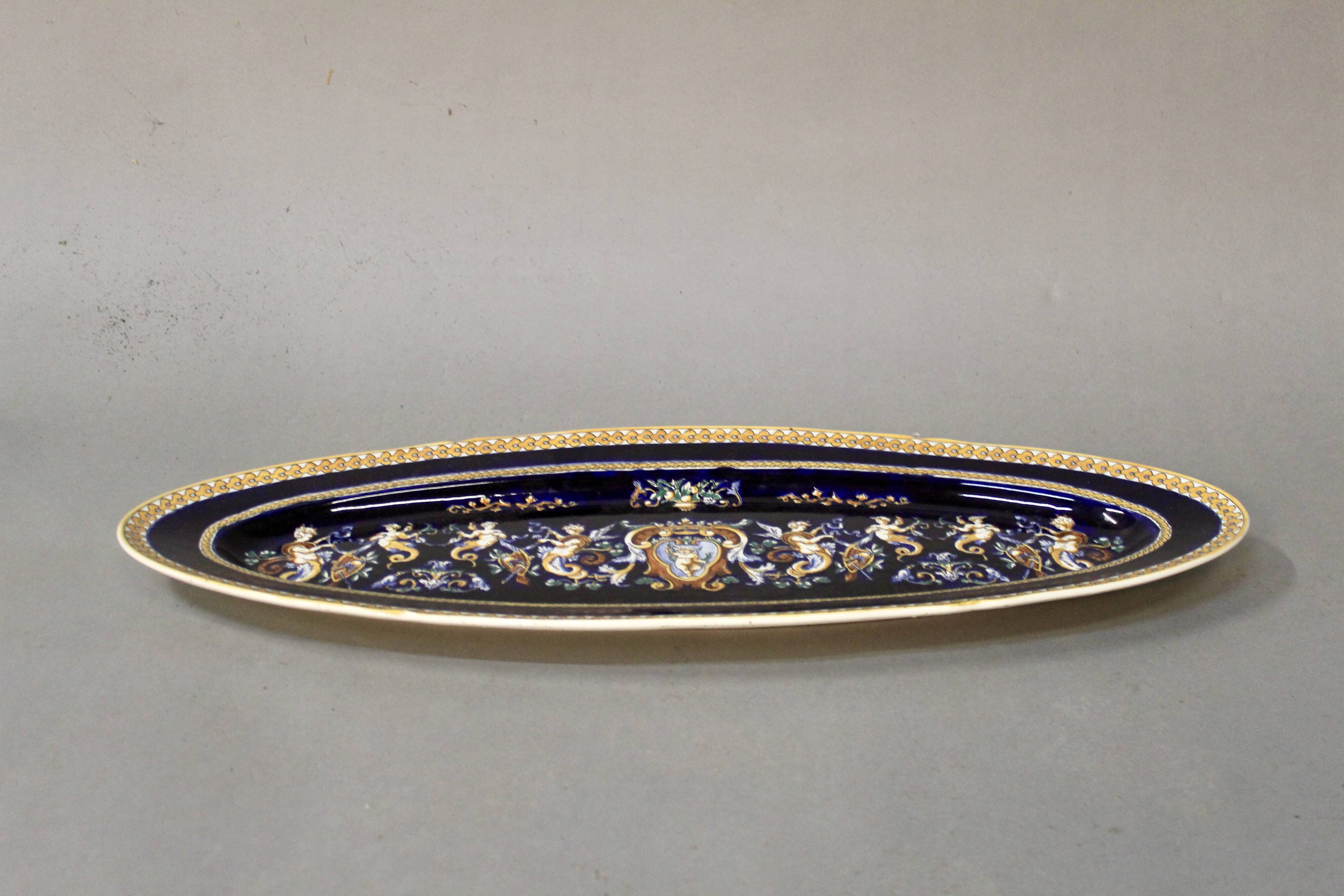 Gien earthenware serving dish