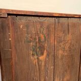 Biedermeier Demilune Half Cabinet in Cherrywood and Brass, France, 1810s